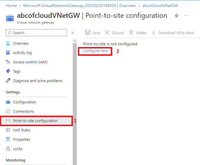 point-to-site vpn